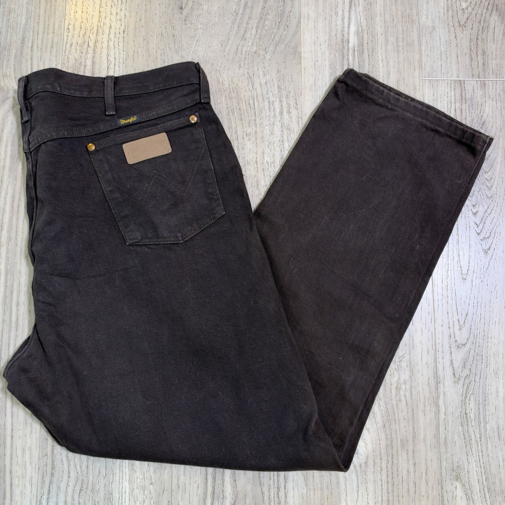 Wrangler Cowboy Cut Original Fit Brown Chocolate Jean 13MWZKL 40x32 Cotton